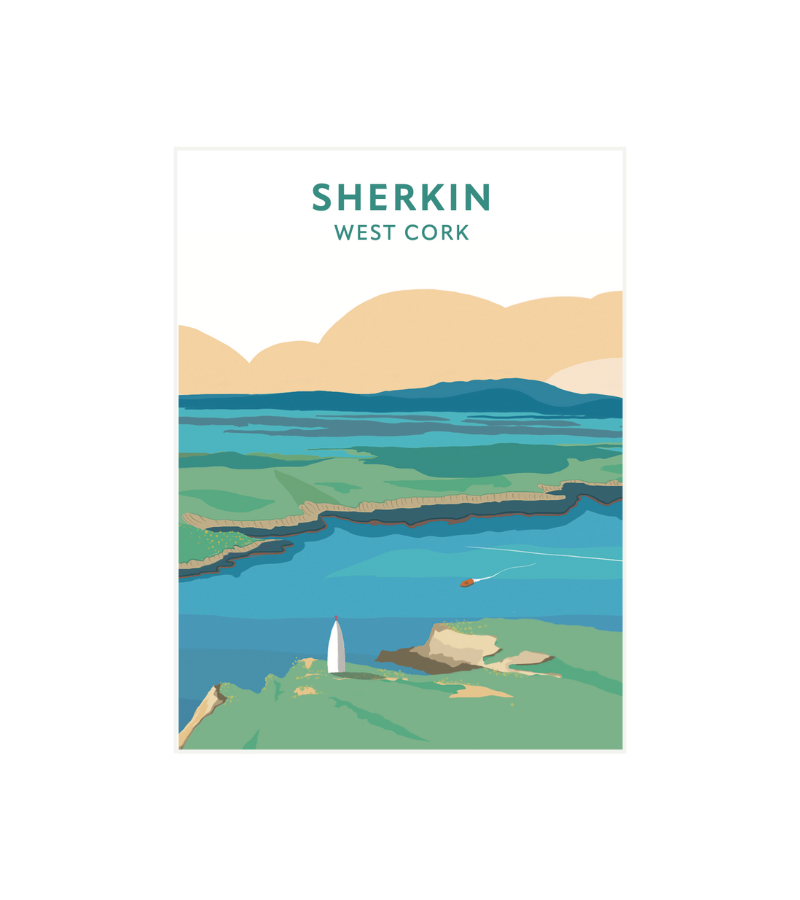 Sherkin Island Print (A4)