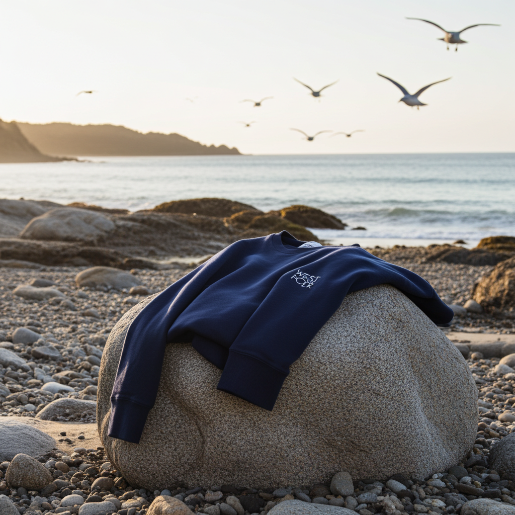 West Cork Folk Sweater French Navy