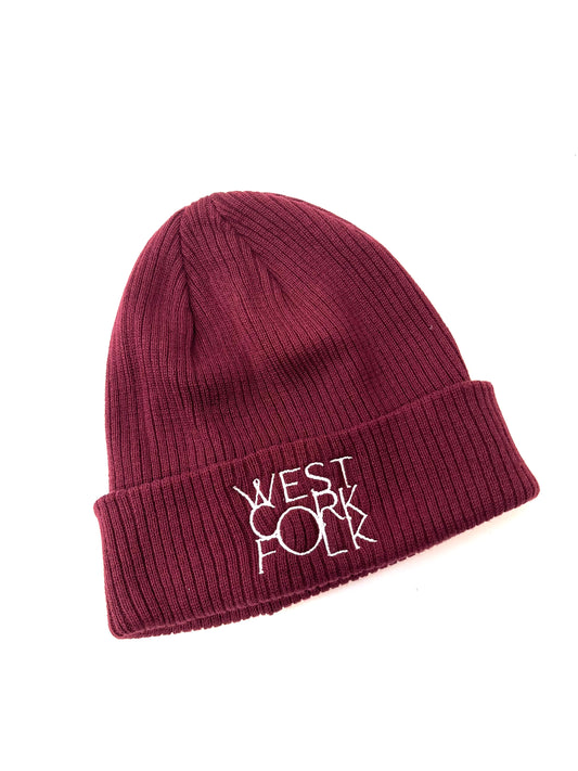 West Cork Folk Beanie (Burgundy)