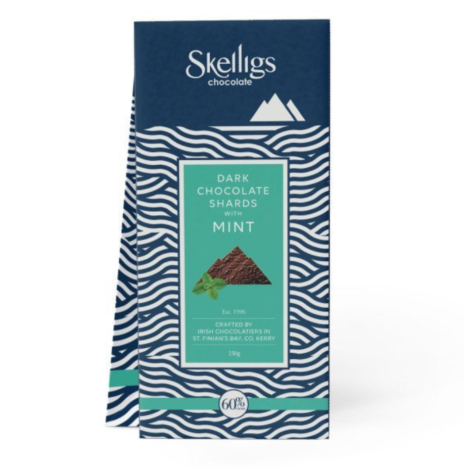 Skelligs Chocolate - Dark Chocolate Shards with Mint