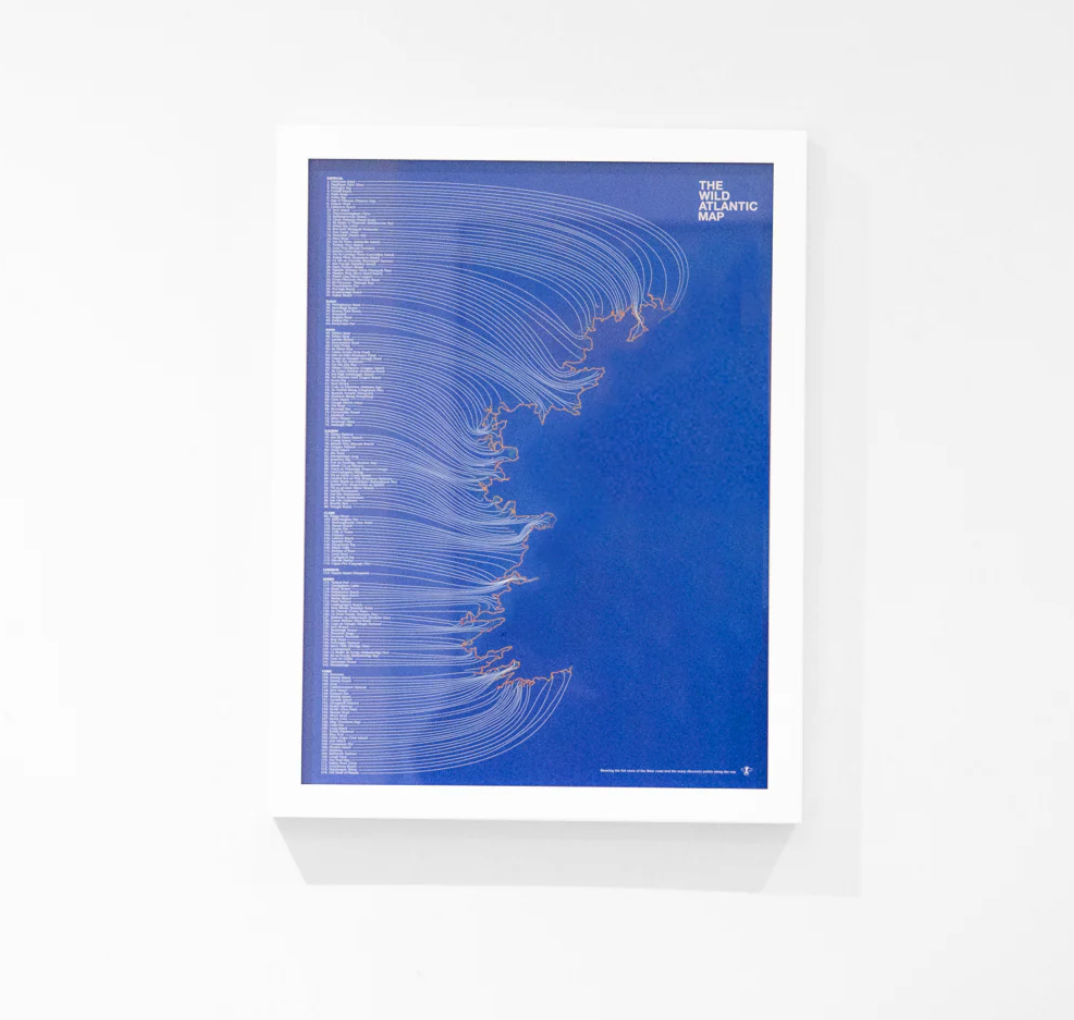 Cowfield Design The Wild Atlantic Map (A3 unframed)