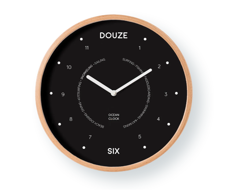 Ocean Clock Black