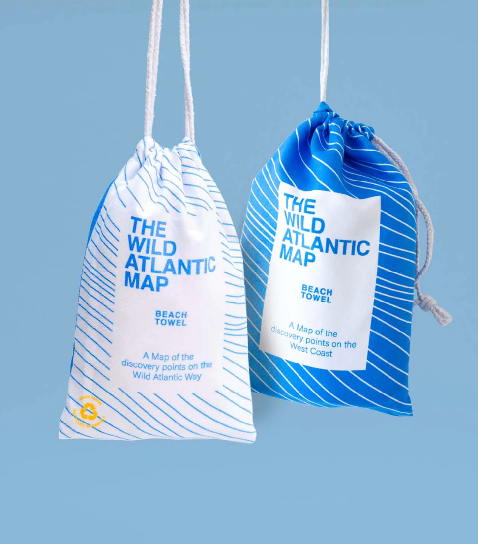 The Wild Atlantic Map Beach Towel