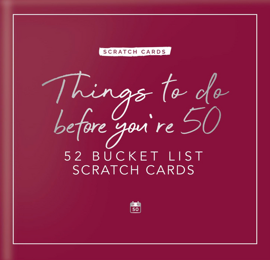 Things to do before you're 50 (Scratch cards)