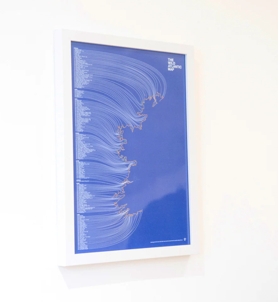 Cowfield Design The Wild Atlantic Map (A3 unframed)