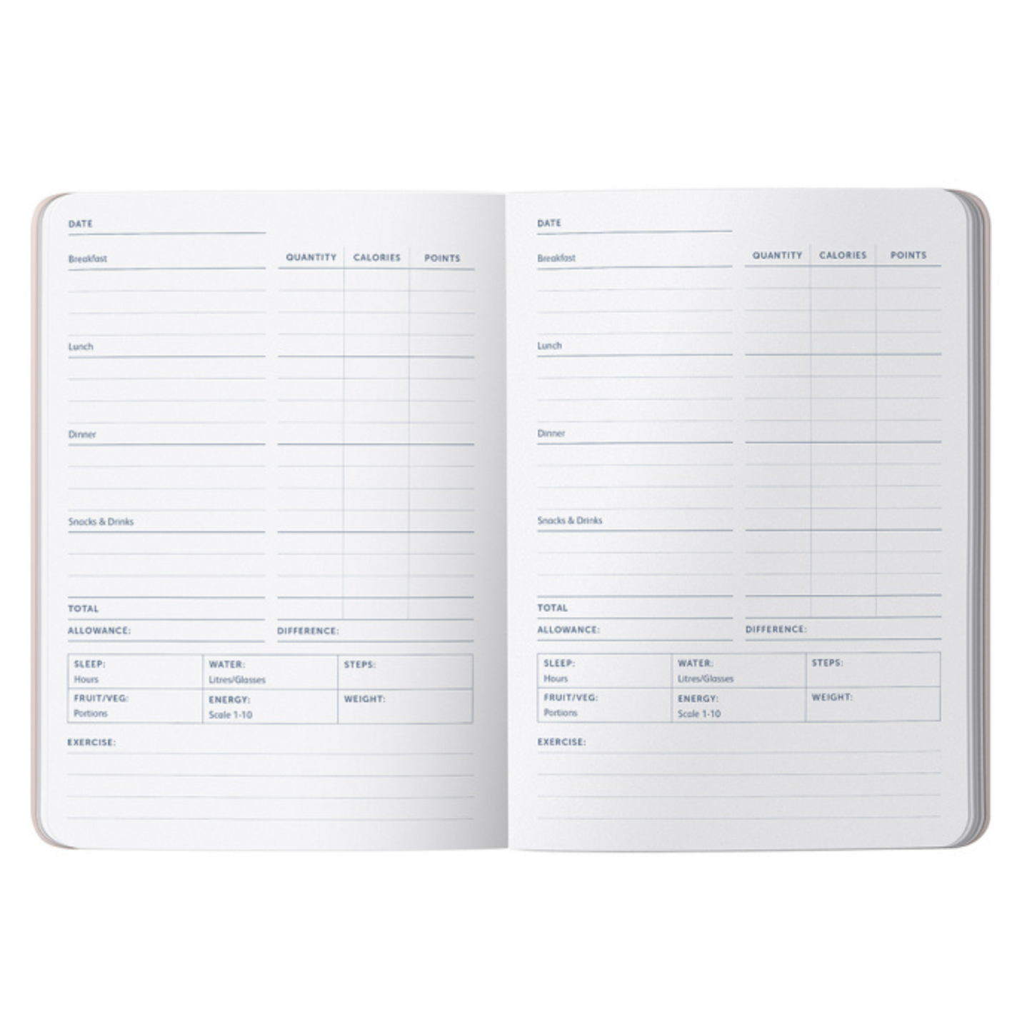 A5 Food Journal