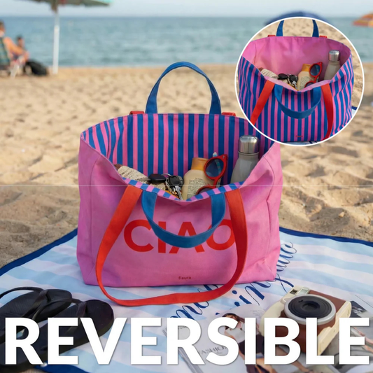 "Ciao" Reversible Beach Bag