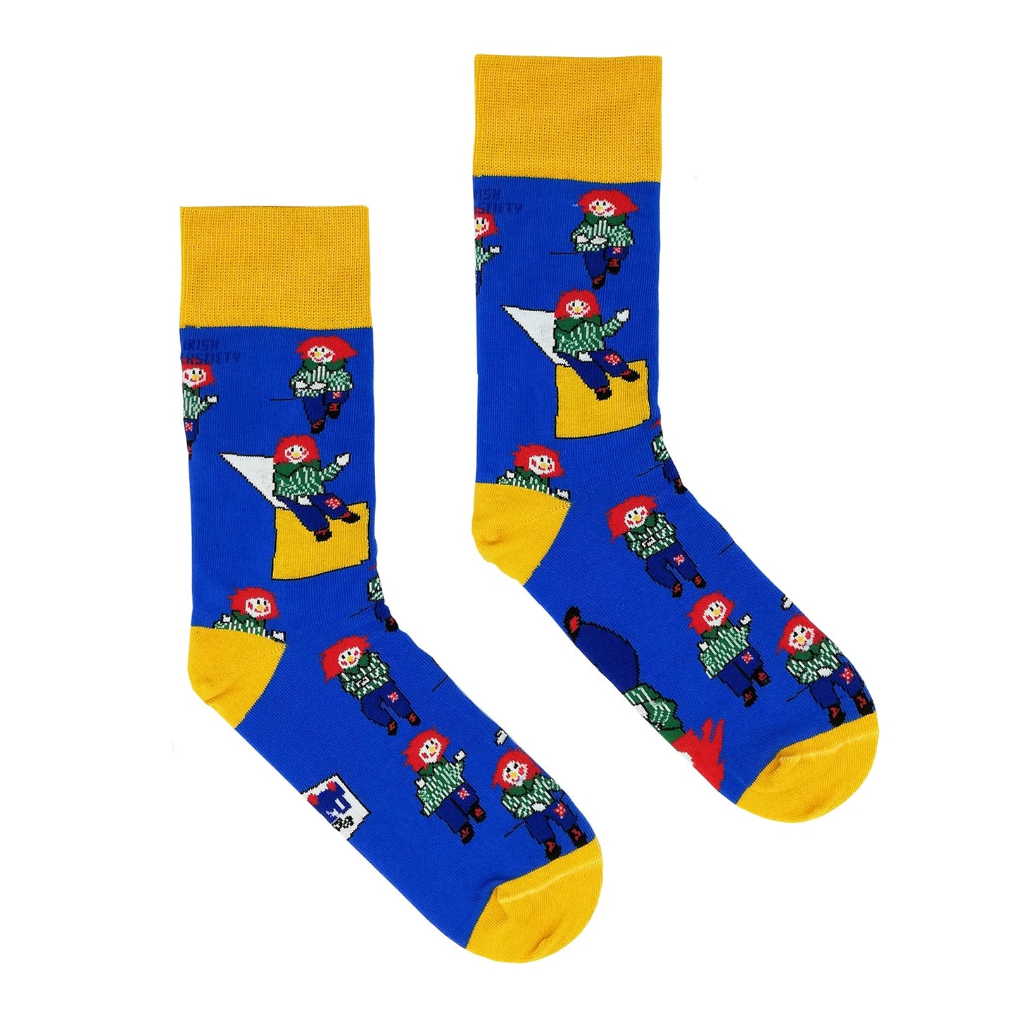Women's Blue Bosco Socks by Irish Socksciety