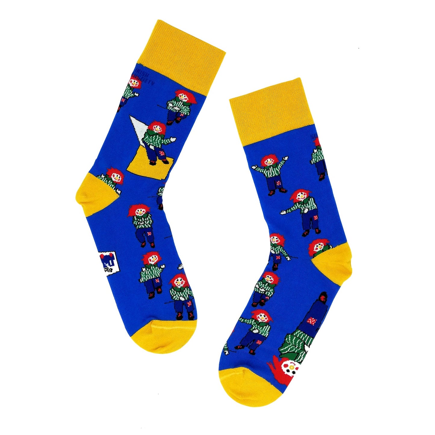 Women's Blue Bosco Socks by Irish Socksciety