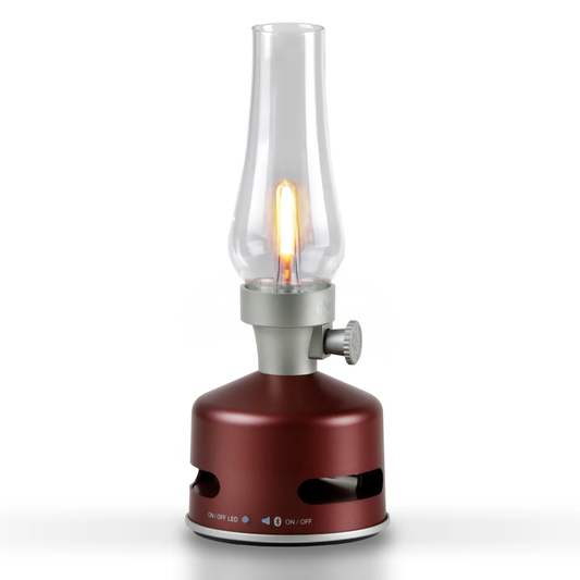 Design Lamp with Speaker - Raspberry Red