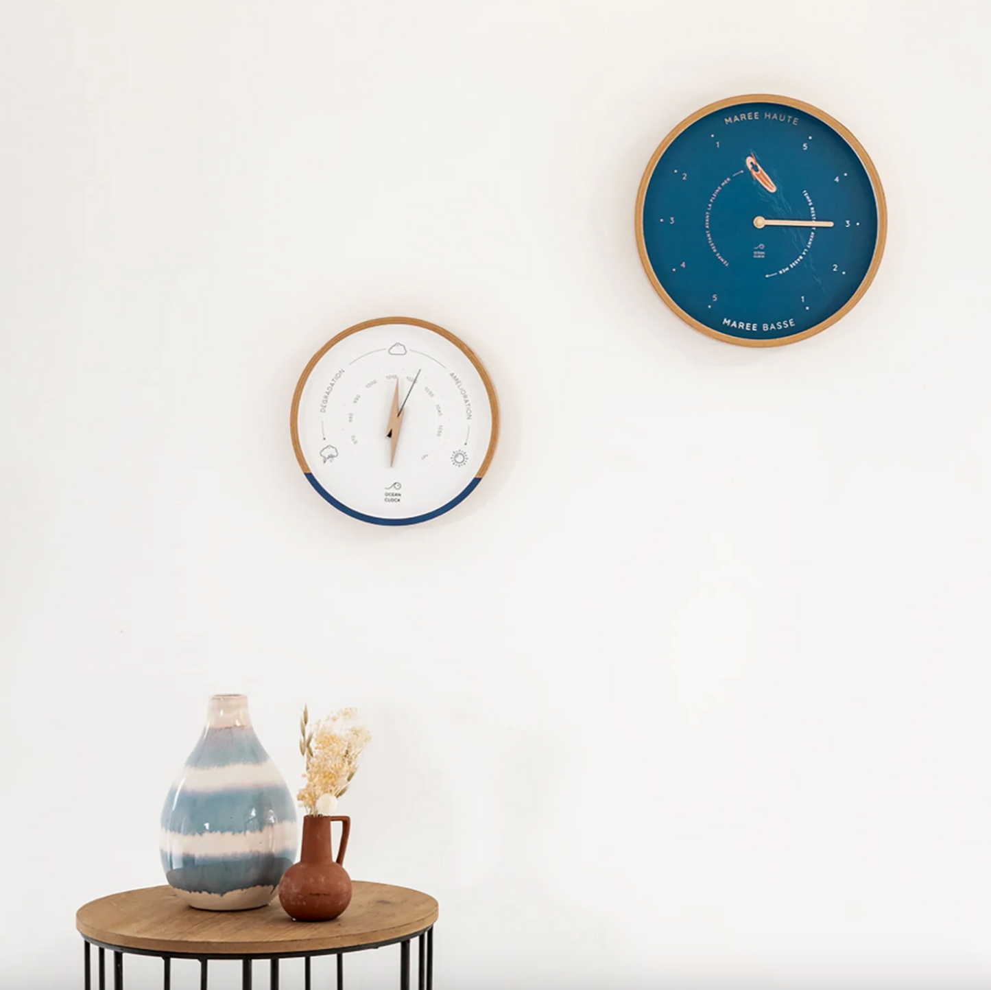 Ocean Clock Surf Blue