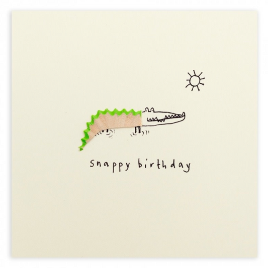 Crocodile Birthday card