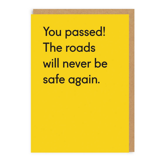 Driving Test card