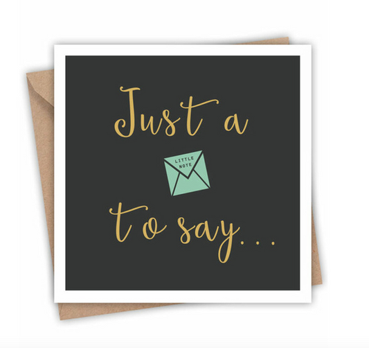 A Little Note to Say card