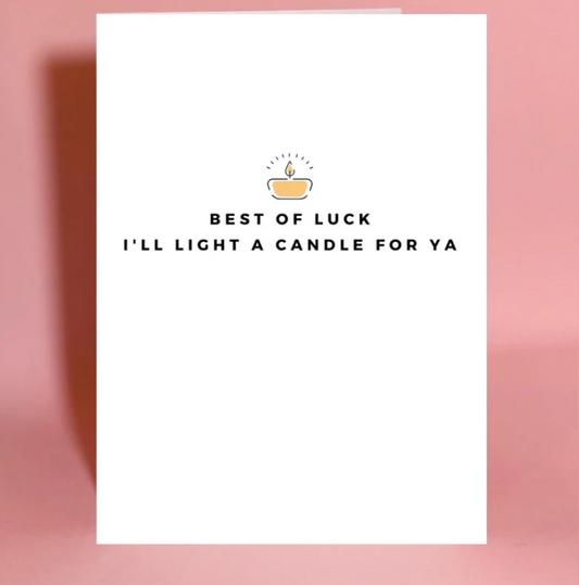 Best of Luck card