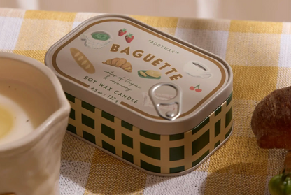 Bistro Tin Candle - Baguette