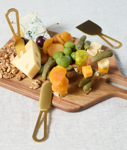 The Jett Gold Stainless Steel Cheese Knives