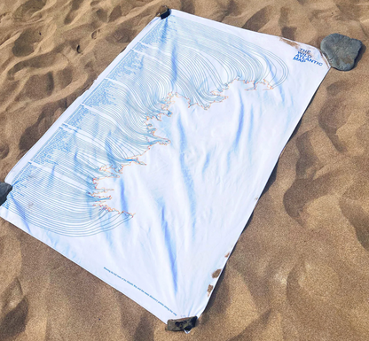 The Wild Atlantic Map Beach Towel