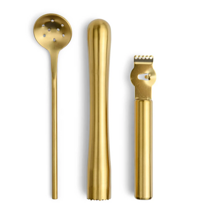 The Bertie Gold Stainless Steel Barware Set