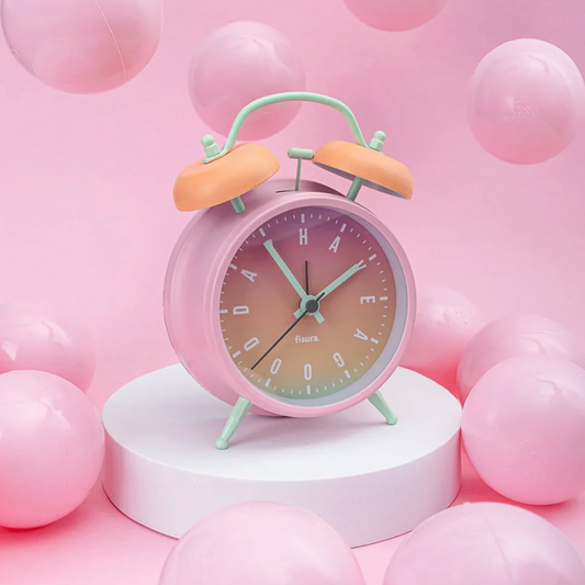 Retro Alarm Clock - Pink