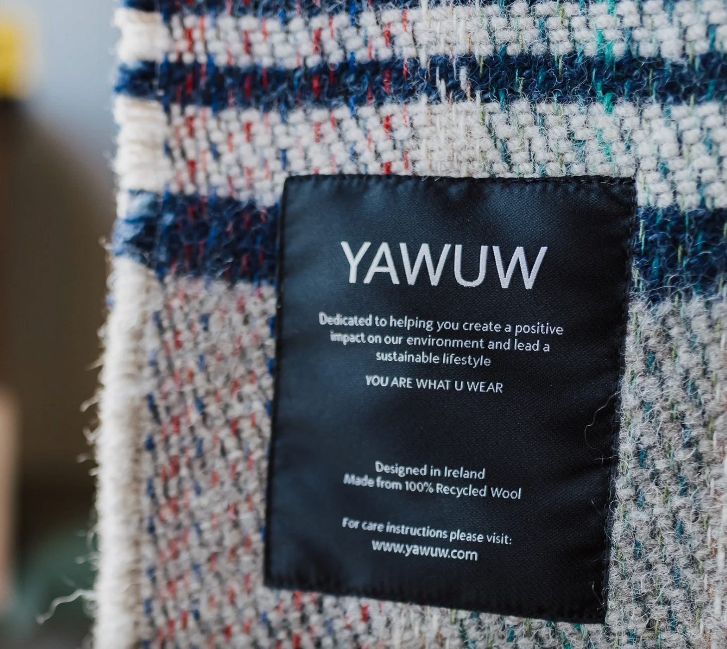 YAWUW 100% Recycled Wool Throw