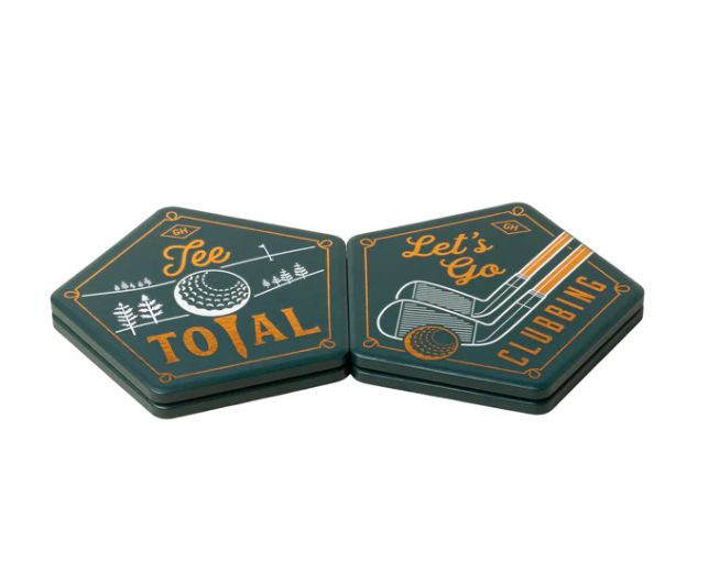 Tee Total Golf Coasters -Set of 4