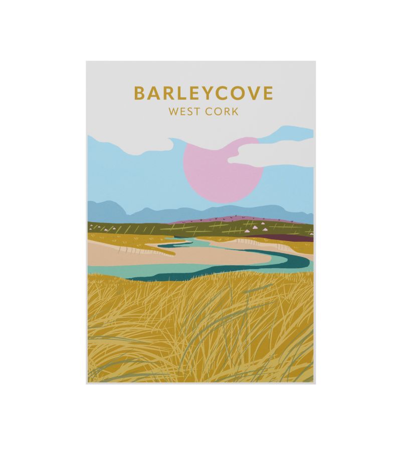 West Cork Folk Print Barleycove (A4)