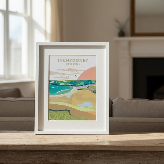 West Cork Folk Print Inchydoney (A4)