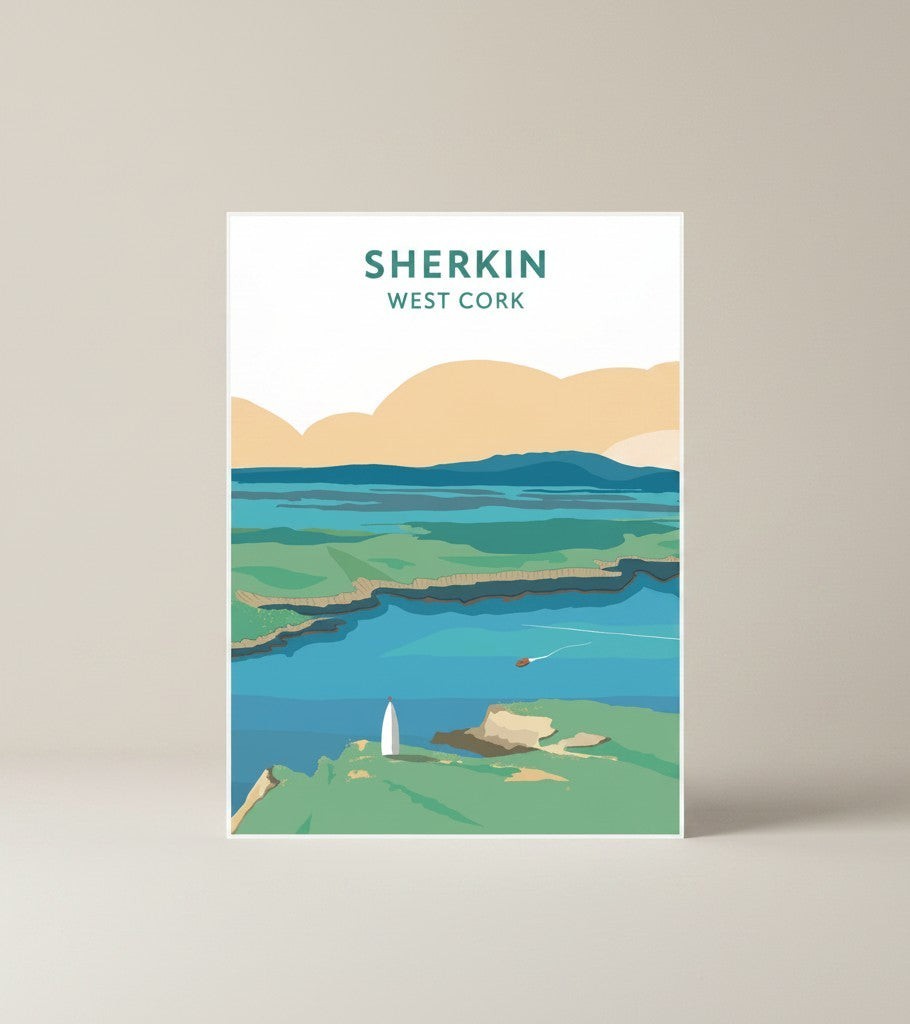 West Cork Folk Print Sherkin (A4)