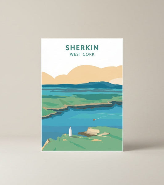 West Cork Folk Print Sherkin (A4)
