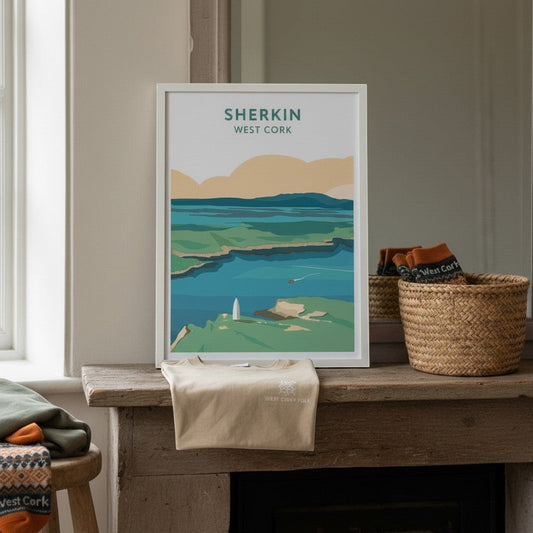 West Cork Folk Print Sherkin (A4)