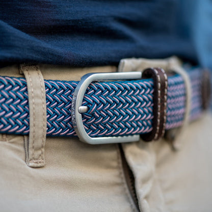 Billy Belt Stone Blue Woven