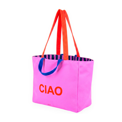 "Ciao" Reversible Beach Bag