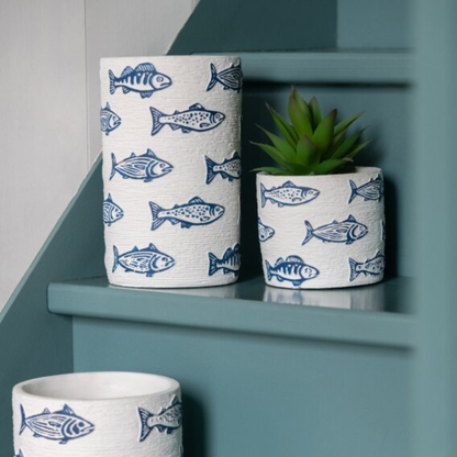 Flowerpot Fish Round Cement