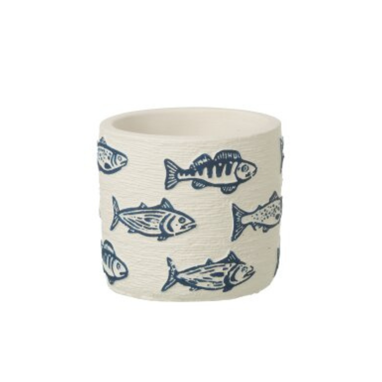 Flowerpot Fish Round Cement