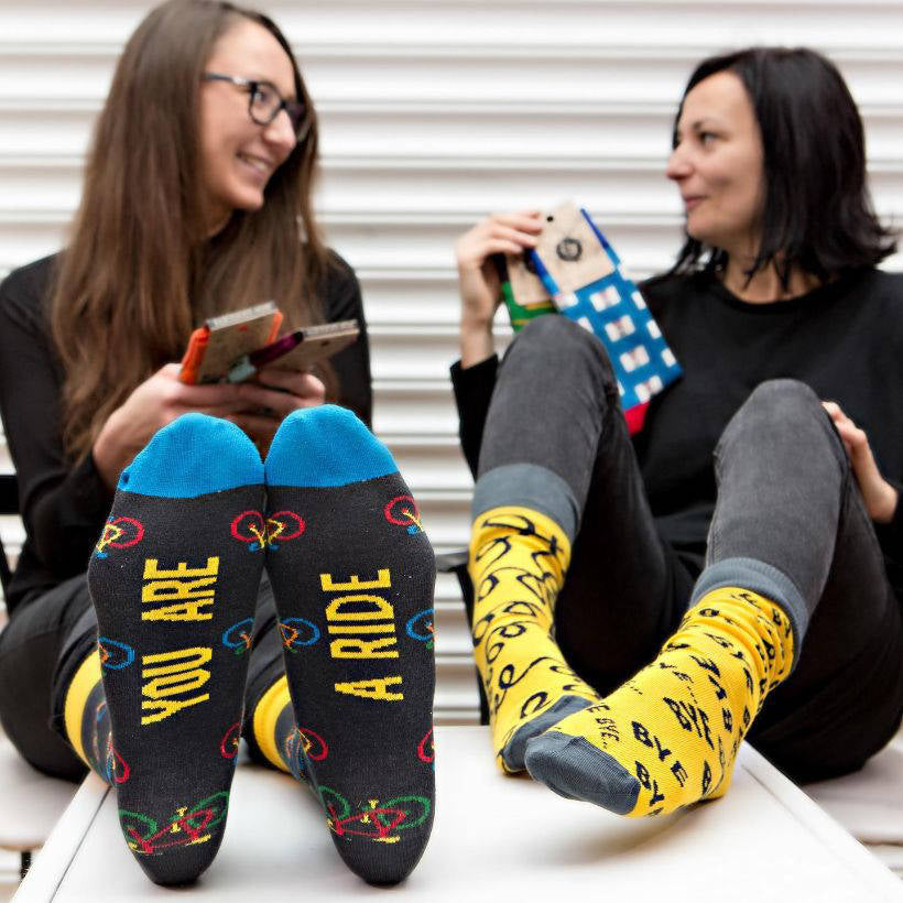 Joanna Ciezka and Aleksandra Kieldanowicz of Irish Socksciety