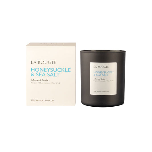 Honeysuckle & Sea Salt Scented Candle by La Bougie