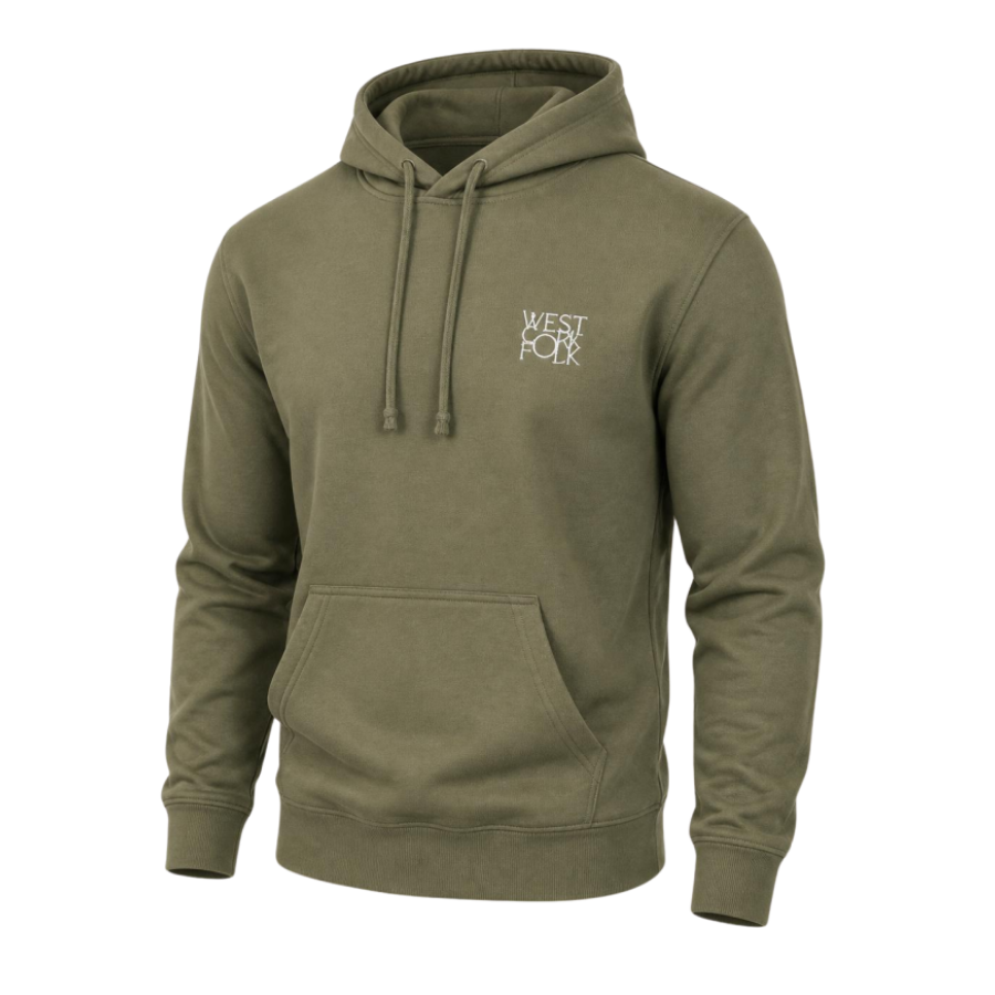 West Cork Folk Unisex Hoodie (Olive Green)